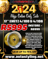17” AS-EMITZ 4/100 4/108 GOLD