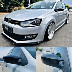 VW polo 6 gloss black BATMAN style Mirror Covers - Autostyling Klerksdorp