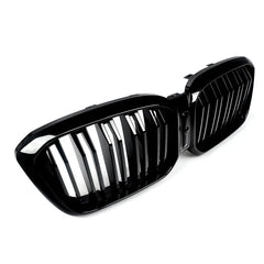 BM G01 DOUBLE SLAT KIDNEY GRILLS GLOSS BLACK - FACELIFT (non oem)