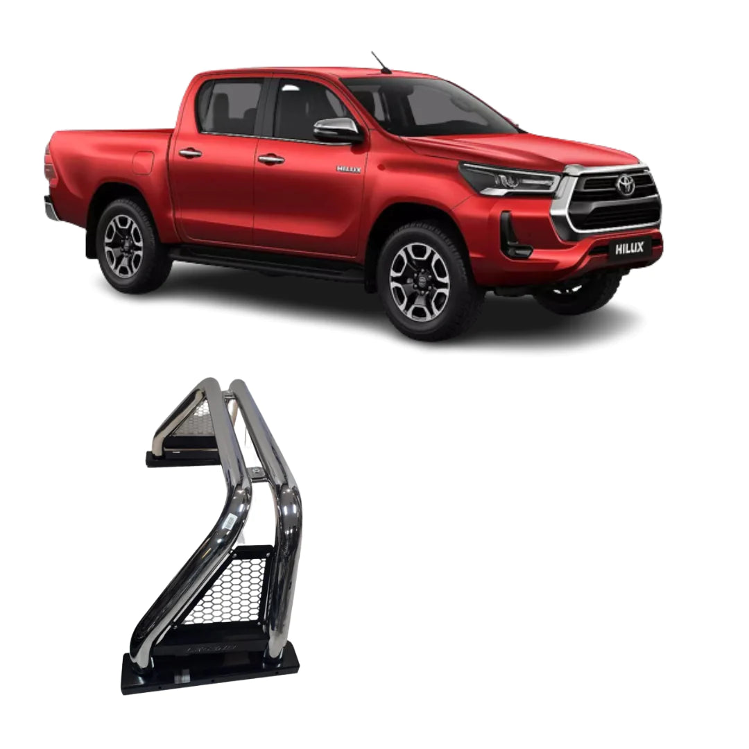 TOYOTA HILUX 2016+ CHROME MESH ROLL BAR - Autostyling Klerksdorp
