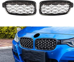 MILLION STAR KIDNEY GRILLS SUITABLE FOR BMW F30 CHROME