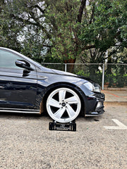 17” AS- MILTON DISHED 5/100 SILVER RIMS