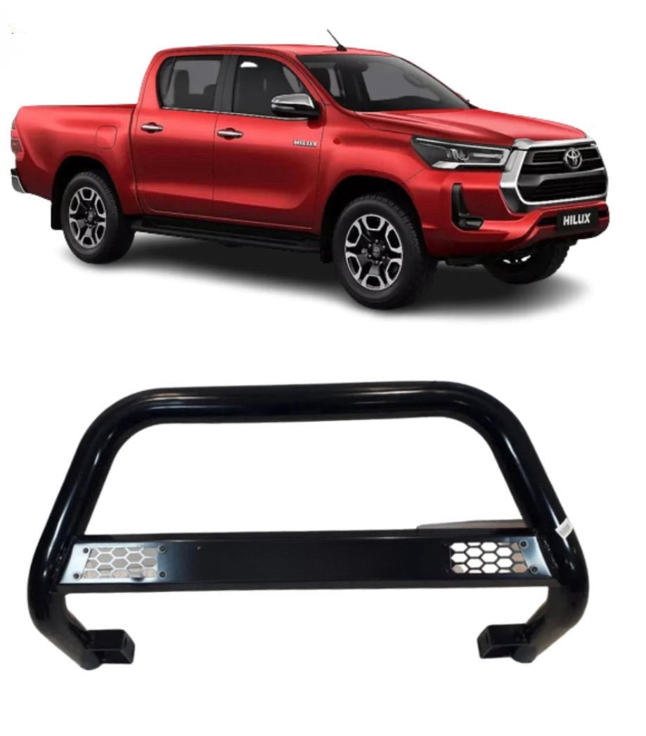 TOYOTA HILUX 2016+ NUDGE BAR BLACK MESH - Autostyling Klerksdorp