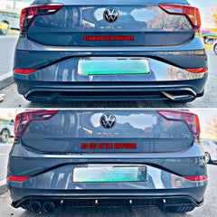 VW POLO 8 / AW TSI TO GTI STYLE AK REAR DIFFUSER GLOSS BLACK