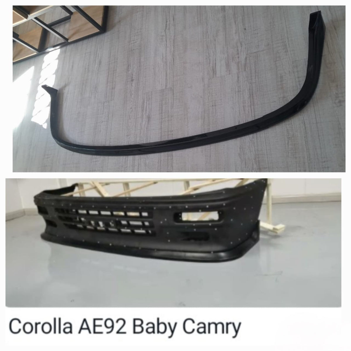 Toyota AE92 -baby camry 3pce sti style plastic front spoiler