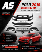 Polo 8 2018+ bumper GOLF MK8R look CONVERSION BUMPER - Autostyling Klerksdorp