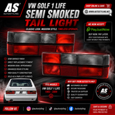 VW GOLF 1 LIFE SEMI SMOKED TAIL LIGHTS - Autostyling Klerksdorp