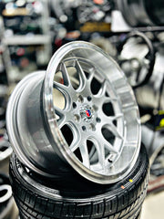 15” AS- 7695 4/100 4/114 silver wheels