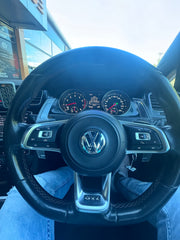 VW MK7 GTI & R AS Transparent DSG Paddle Shifter Extensions for Automatic Steering Wheel of VW Golf MK7 GTi R