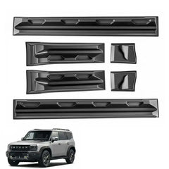 Jetour T2 (25-On) stick on side cladding - BLACK WARRIOR - Autostyling Klerksdorp