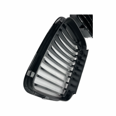 BMW E46 PRE FACELIFT DOUBLE SLAT GLOSS BLACK GRILLS 4DOOR