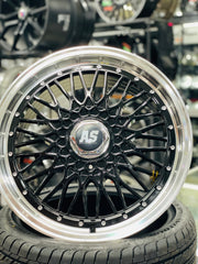 17” AS- 508 BBS STYLE MESH BLACK wheels - Autostyling Klerksdorp