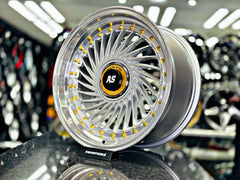 17” AS SUPERFIN (N) 4x100 & 4x114 SILVER wheels