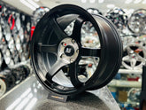 18” AS- TE37 5/114 Matt black wheels