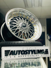 17" AS-008 4/100 & 4/108 GUNMETAL WHEELS
