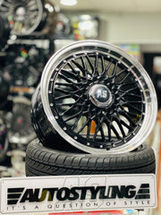 17” AS- 508 BBS STYLE MESH BLACK wheels - Autostyling Klerksdorp