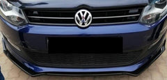 POLO 6 / POLO 7 TSI VIVO 3pce PLASTIC GLOSS BLACK FRONT SPOILER