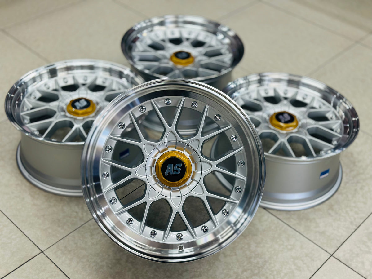 17” AS BBS 506 4/100 & 5/100 silver wheels