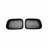 BMW E46 PRE FACELIFT DOUBLE SLAT GLOSS BLACK GRILLS 2DOOR - Autostyling Klerksdorp