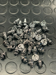 Plastic wheel rivets chrome