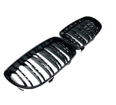 BMW E82 / E87 DOUBLE SLAT GLOSS BLACK GRILLS