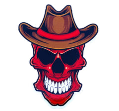 RED SKULL STICKER