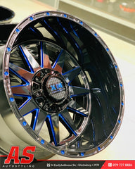 20” AS-XM312 20X12J GLOSS BLACK/ BLUE