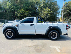 Universal side steps single cab black