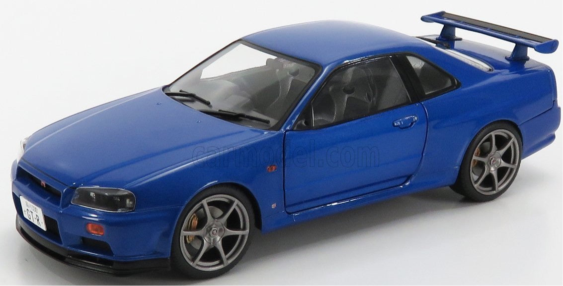 SOLIDO 1:18 SCALE MODEL CAR NISSAN GTR R34 (1999)