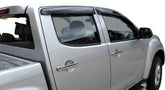 Isuzu D-max 2012-2020 Matt Black Weather Shields