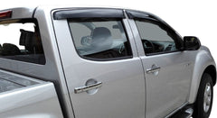 Isuzu D-max 2012-2020 Matt Black Weather Shields