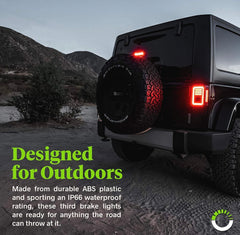 Jeep Wrangler 3rd brake light smoked led