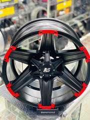 17” AS6086BM/R 5x150 Toyota Land cruiser rims