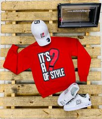 AUTOSTYLING ITS A ? OF STYLE SWEATER RED