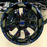 20” AS-XM322 20X12J GLOSS BLACK/ BLUE