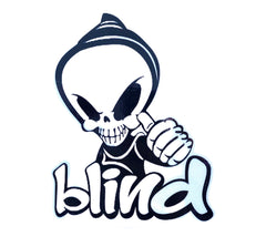 BLIND WHITE STICKER