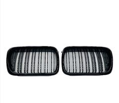 BMW E36 DOUBLE SLAT GLOSS BLACK GRILLS