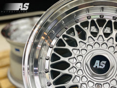 17” AS-MESH BBS 8.5/10j 5/112 & 5/120 SILVER