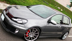 VW GOLF MK 6R MIRROR COVERS FOR ALL MK6 golf models SATIN SILVER