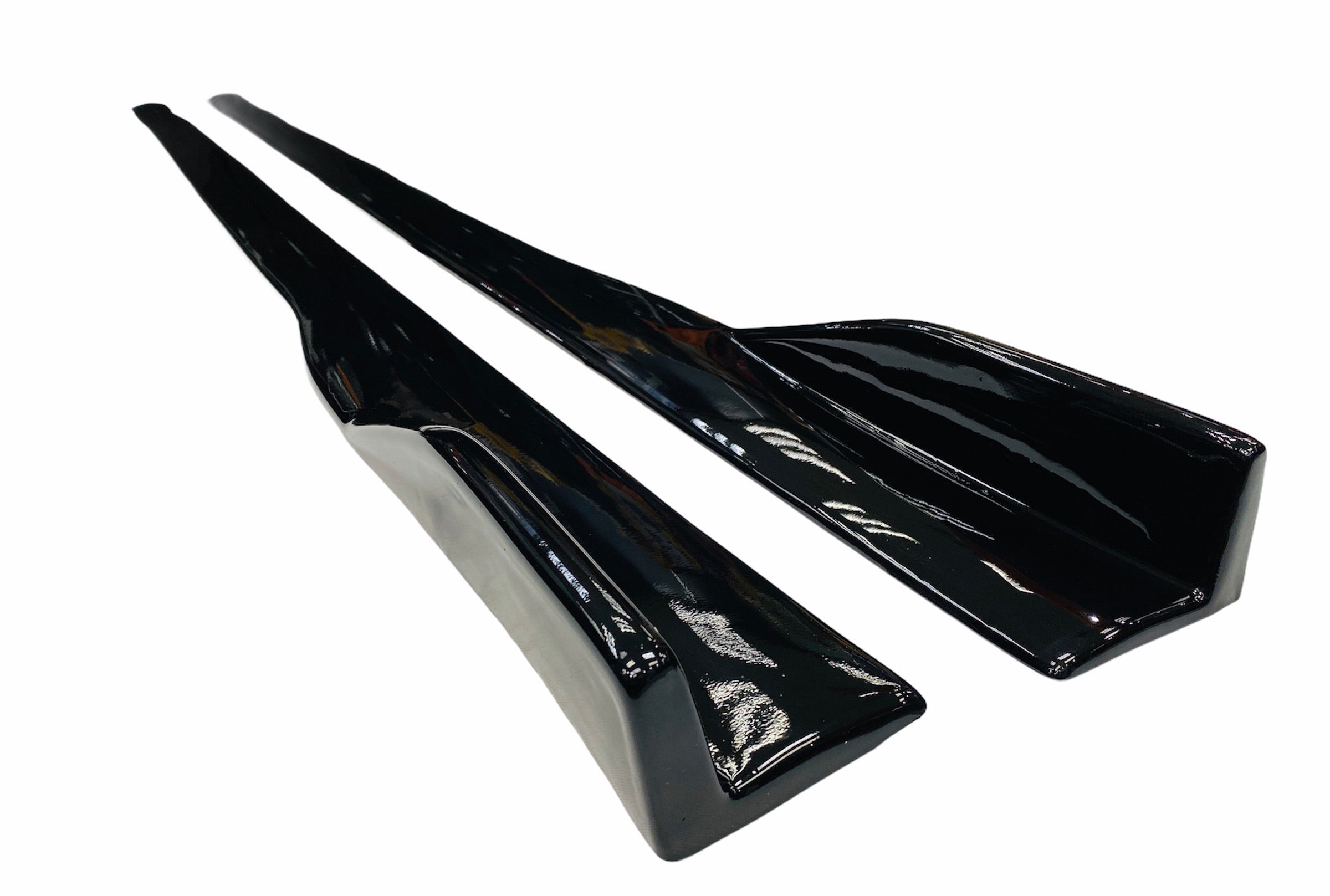 UNIVERSAL SIDE SKIRT GLOSS BLACK WITH WING