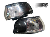Toyota corolla baby camry blk/chrome corner lamps sold in pair