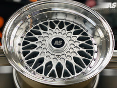 17” AS-MESH BBS 8.5/10j 5/112 & 5/120 SILVER