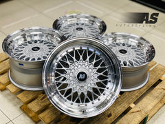 17” AS-MESH BBS 8.5/10j 5/112 & 5/120 SILVER