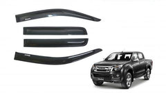 Isuzu D-max 2012-2020 Matt Black Weather Shields