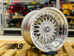 17” AS-MESH BBS 8.5/10j 5/112 & 5/120 SILVER