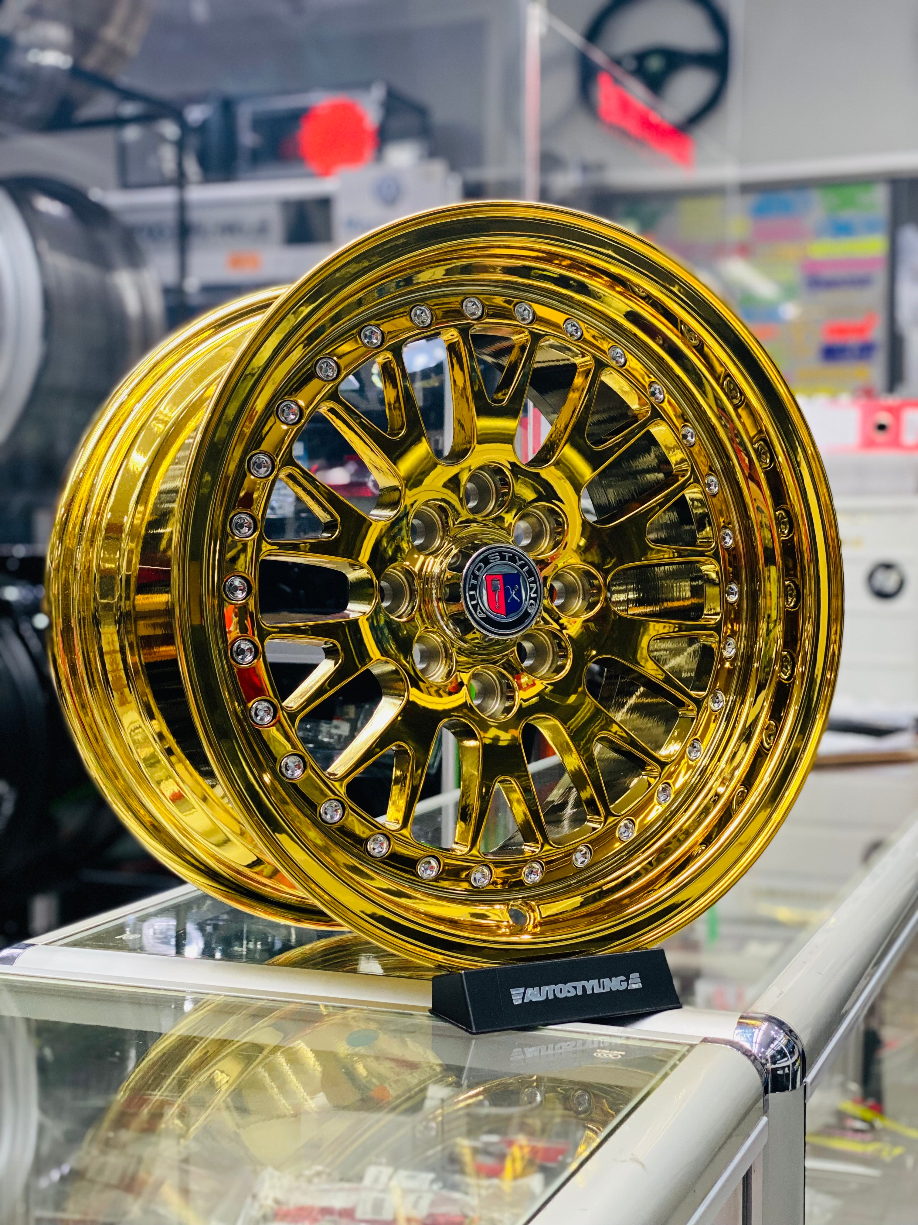 15” AS- CCW 4/100 & 4/114 GOLD CHROME - Autostyling Klerksdorp
