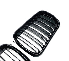BMW E36 DOUBLE SLAT GLOSS BLACK GRILLS