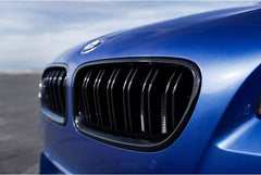 BMW F20 PRE FACELIFT DOUBLE SLAT GLOSS BLACK GRILLS