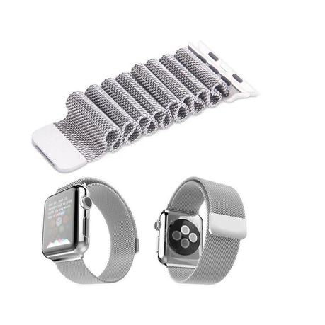 38mm/40mm Magnetic Milanese Strap for Apple Watch - Silver - Autostyling Klerksdorp