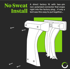 Jeep Wrangler 3rd brake light smoked led